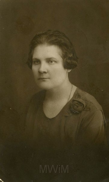 KKE 4828.jpg - Fot. Portret. Konstancja Sawicka (z domu Jarzynowska) – siostra Karola Jarzynowskiego, Litwa, 1933 r.